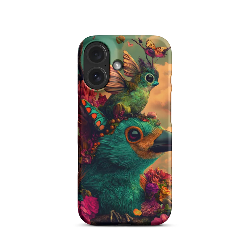 Surreal Bird with Butterflies and Flowers | Phone Case