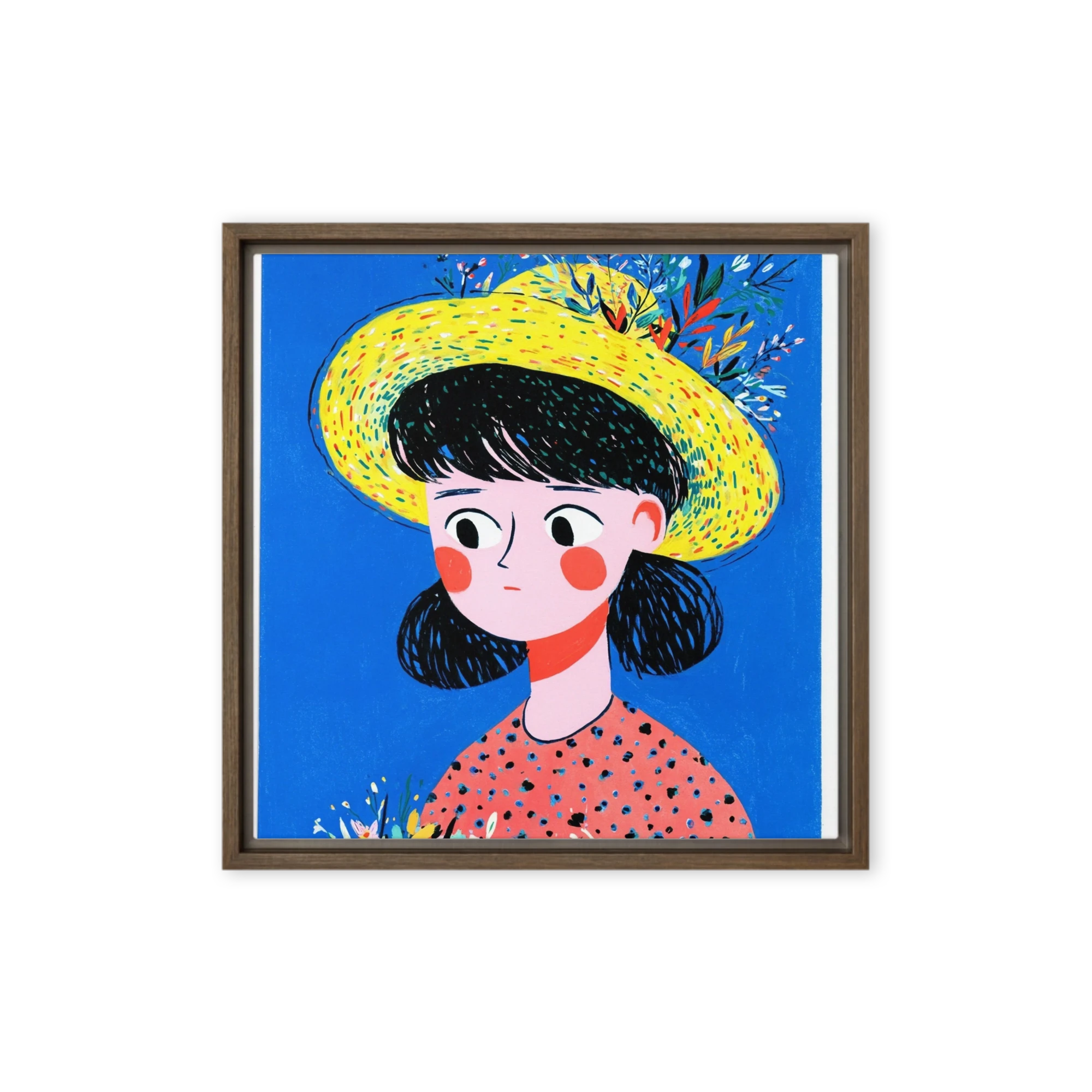 Girl in a Yellow Straw Hat