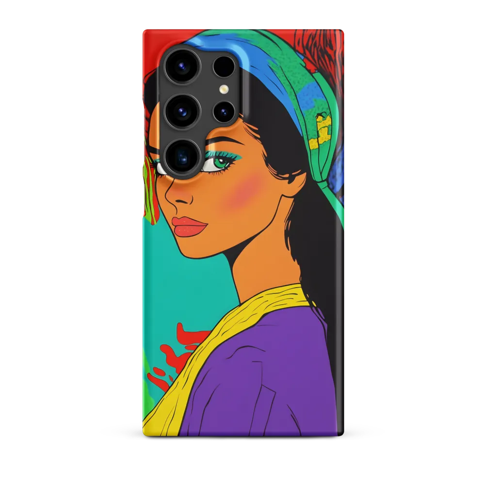 Vibrant Pop Art Woman Portrait | Phone Case