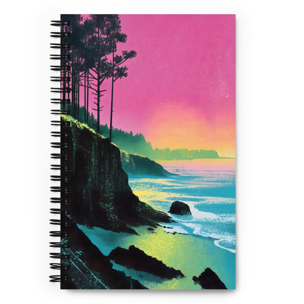 Neon Coastal Dream 
 Spiral Notebook | 140 pages