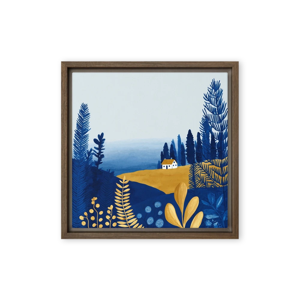 Golden Hill Cottage | Art Print