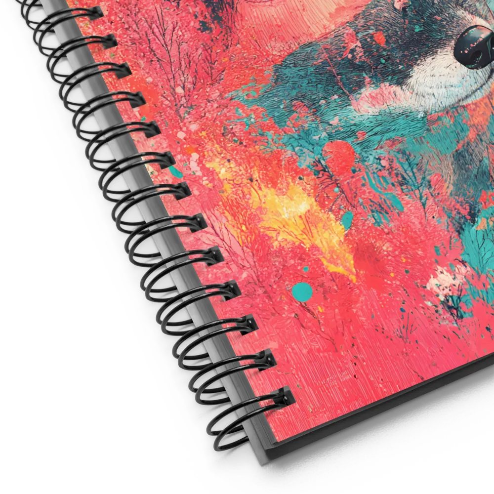 Floral Fox Mask 
 Spiral Notebook | 140 pages