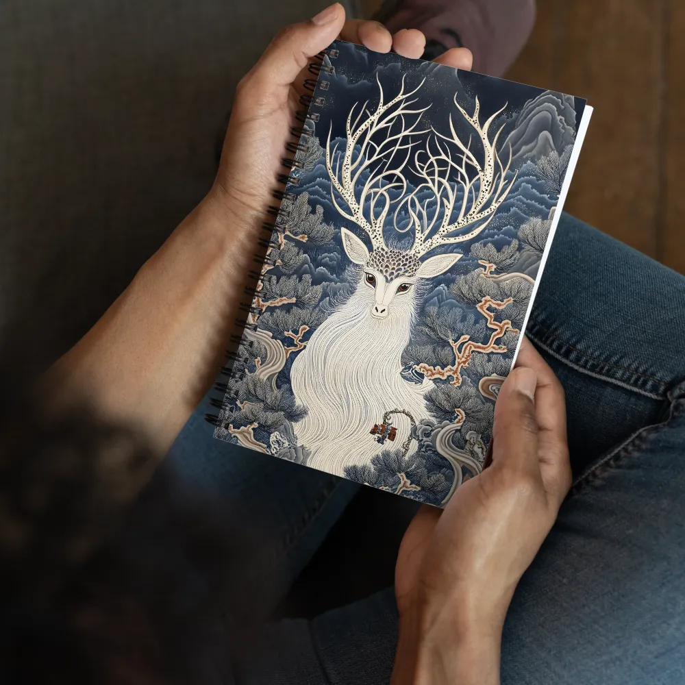 Celestial Forest Stag 
 Spiral Notebook | 140 pages