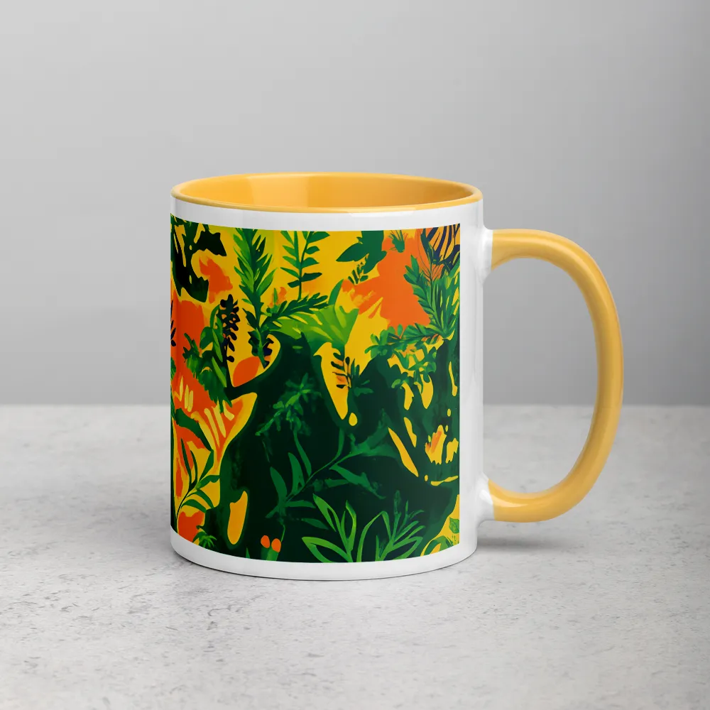 Wild World Map 
 Mug with Orange inside