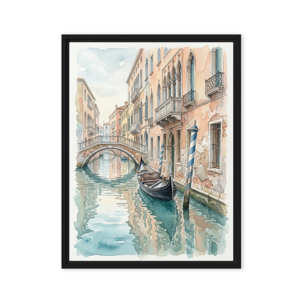 Venetian Canal Watercolor | Art Print