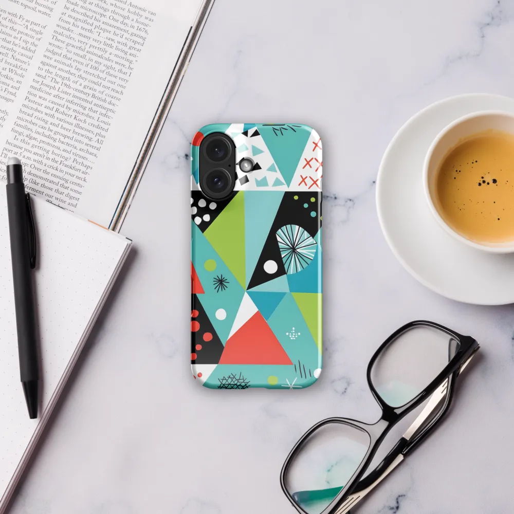 Mid-Century Geometric Abstraction 
 iPhone 16 Pro | Snap Case