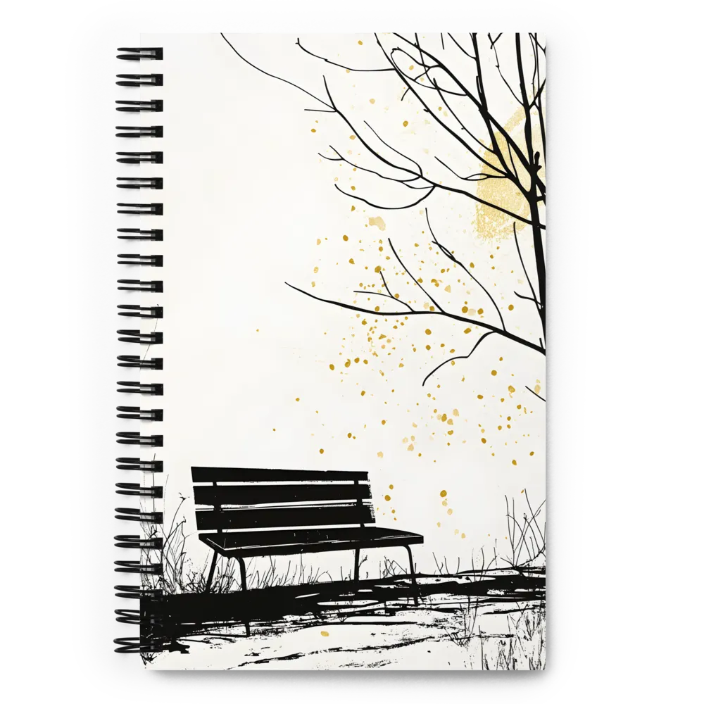 Golden Splatter Park 
 Spiral Notebook | 140 pages