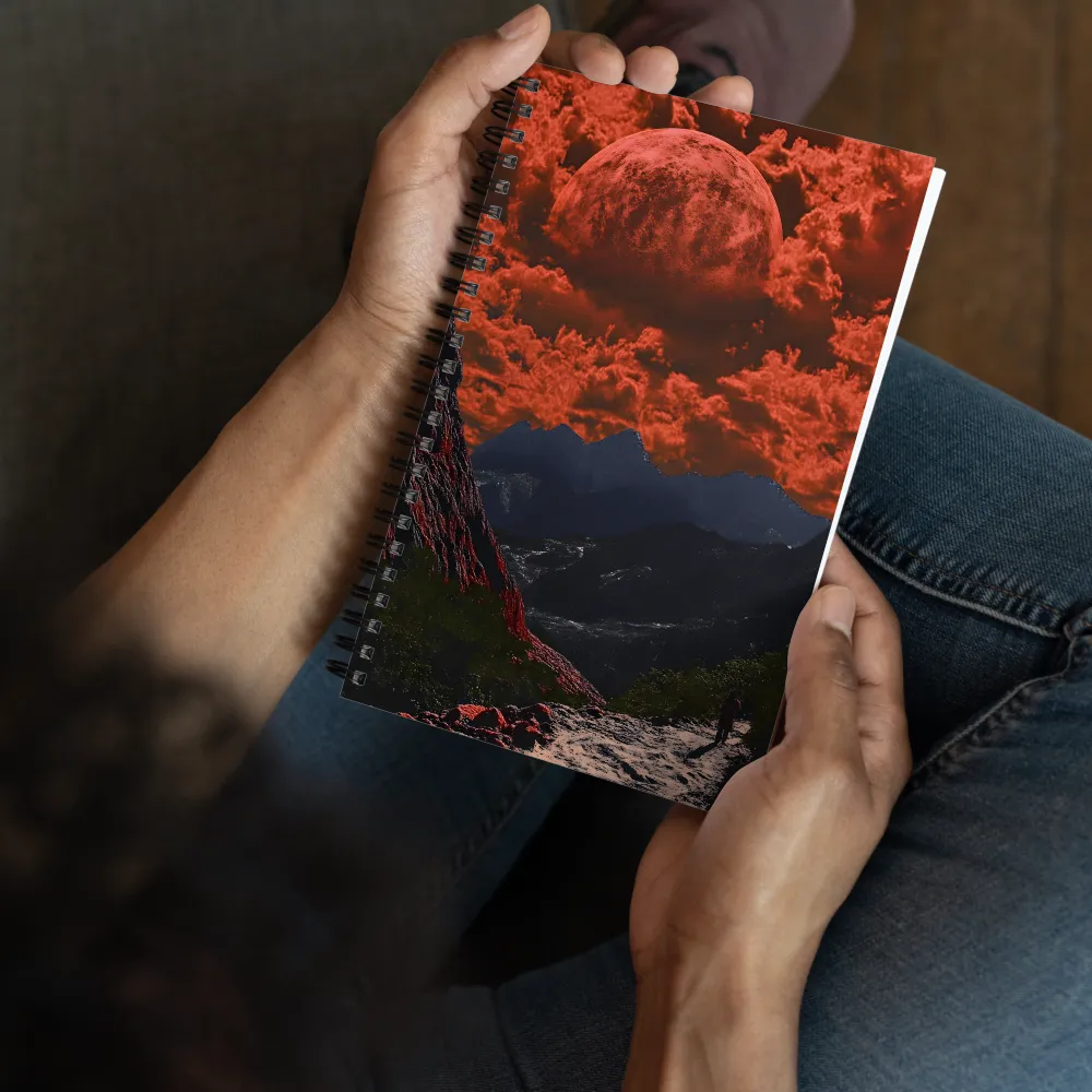 Solitary Journey on the Red Planet 
 Spiral Notebook | 140 pages