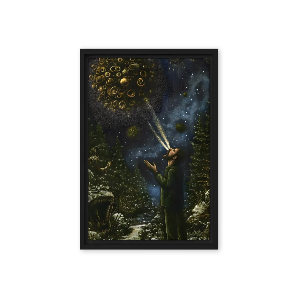 Cosmic Orb Communion 
 Canvas with Black Frame