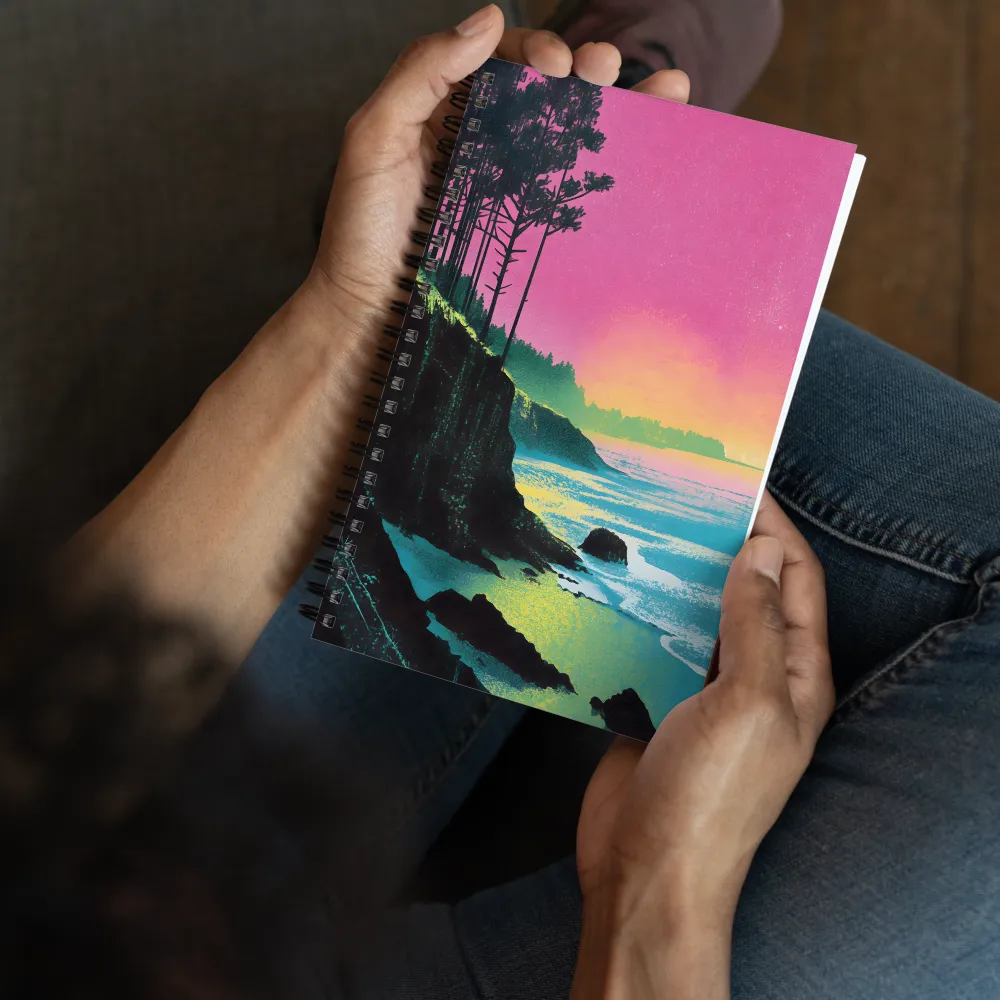 Neon Coastal Dream 
 Spiral Notebook | 140 pages
