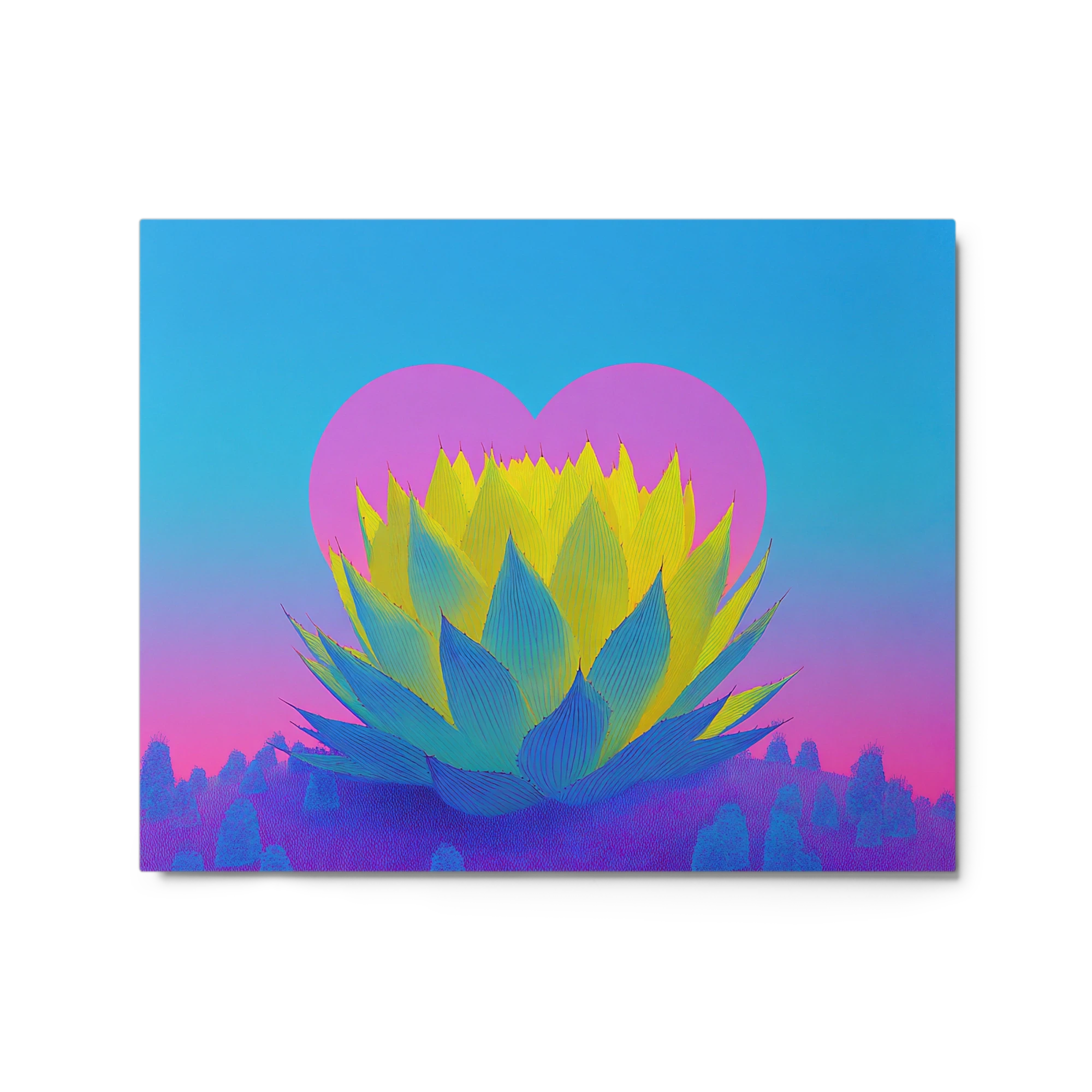 Neon Agave Heart