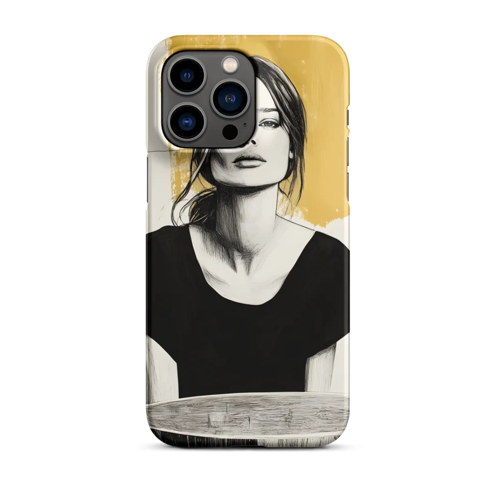 Golden Ochre Portrait | Phone Case