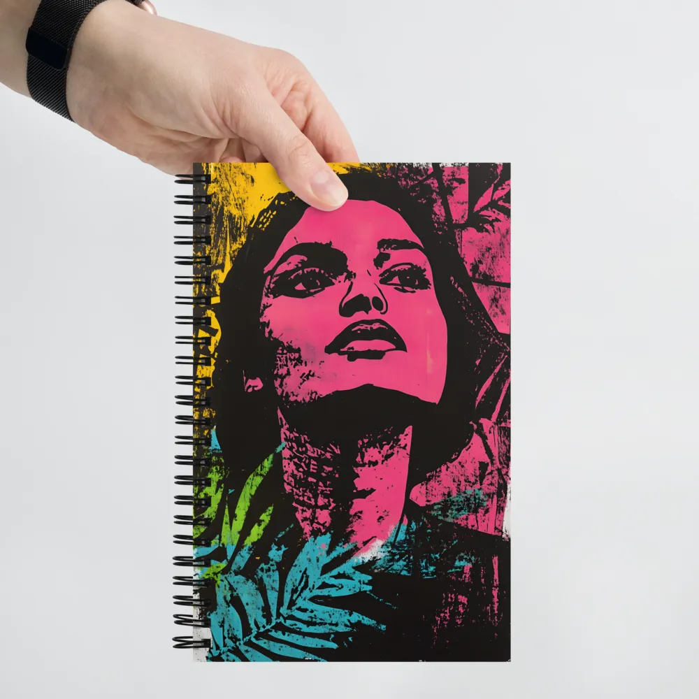 Neo Pop Portrait 
 Spiral Notebook | 140 pages
