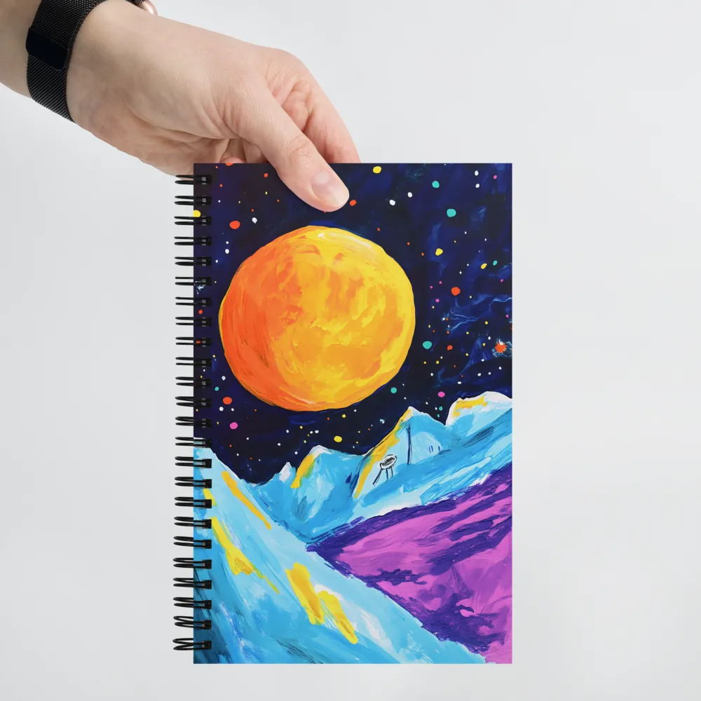 Cosmic Mountainscape 
 Spiral Notebook | 140 pages