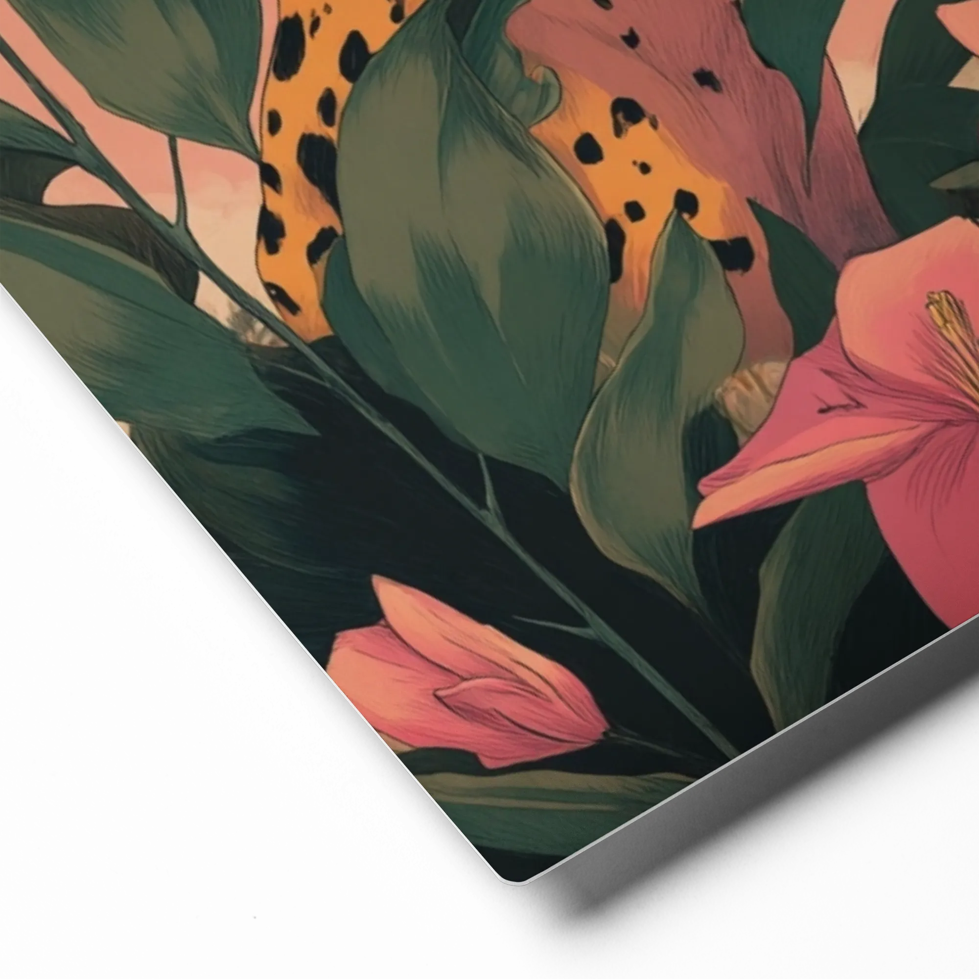 Jungle Sanctuary 
 Poster with White Frame | 14″x 14″