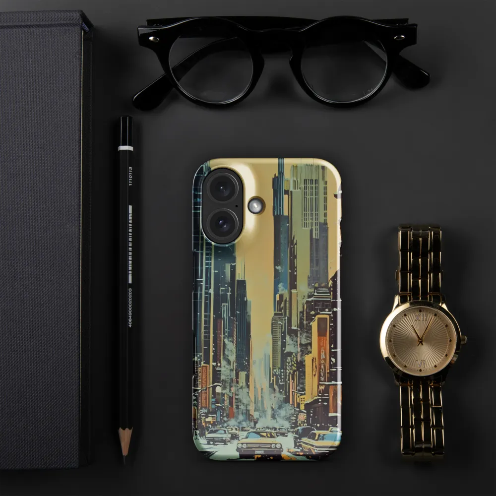 Winter Cityscape Painting 
 iPhone 16 Pro | Tough Case