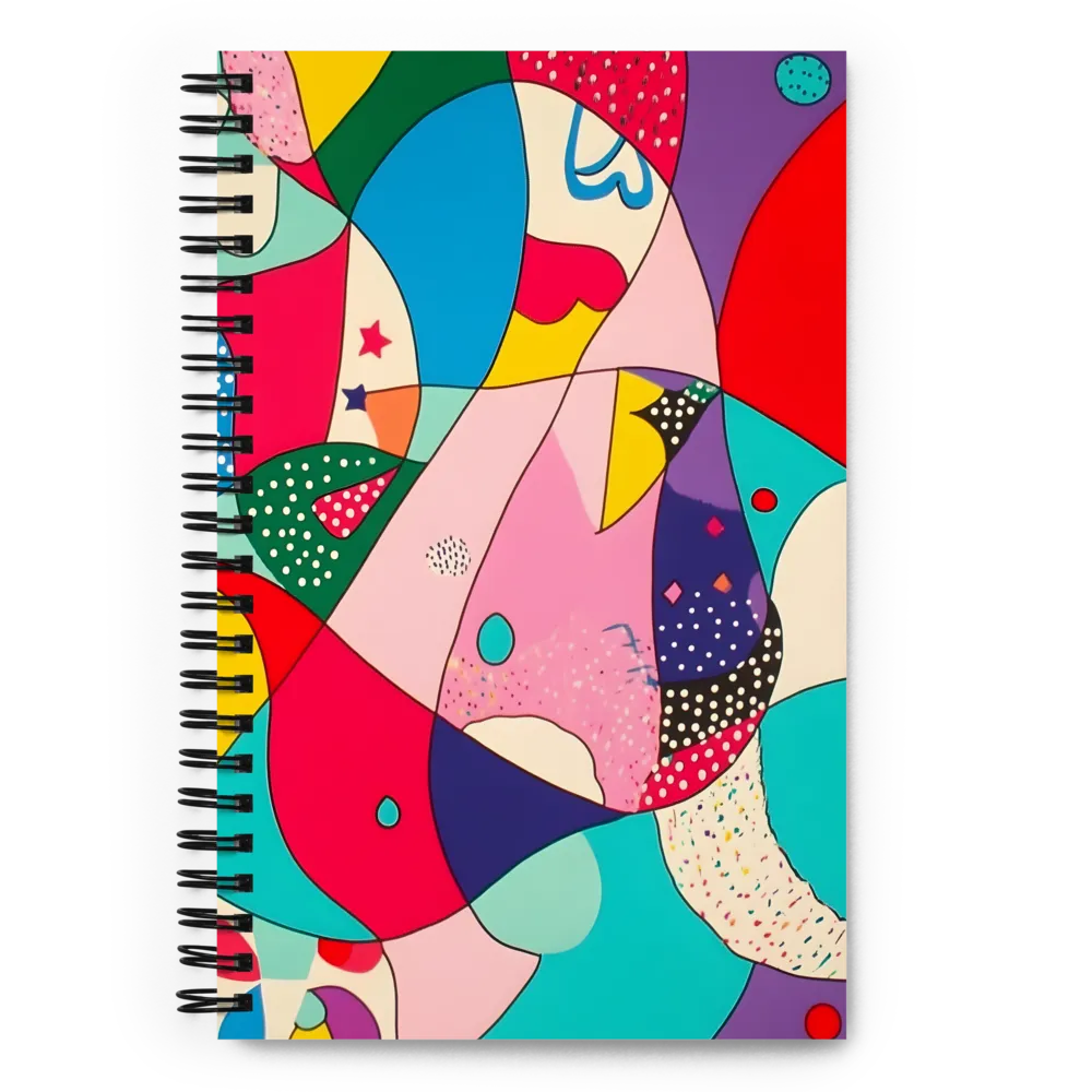 Playful Abstract Composition 
 Spiral Notebook | 140 pages