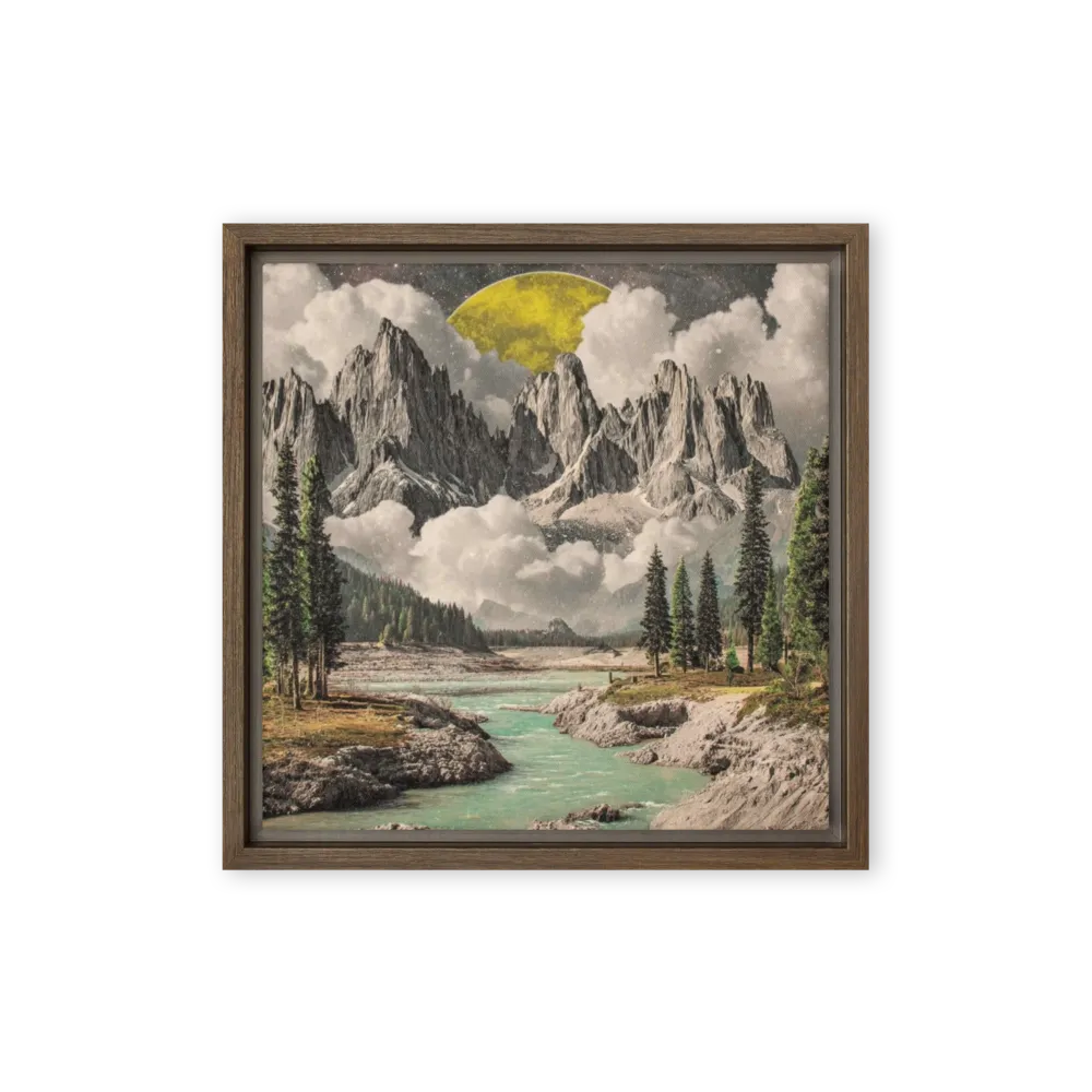 Lunar Gorge 
 Poster with Red oak Frame | 16″x 16″