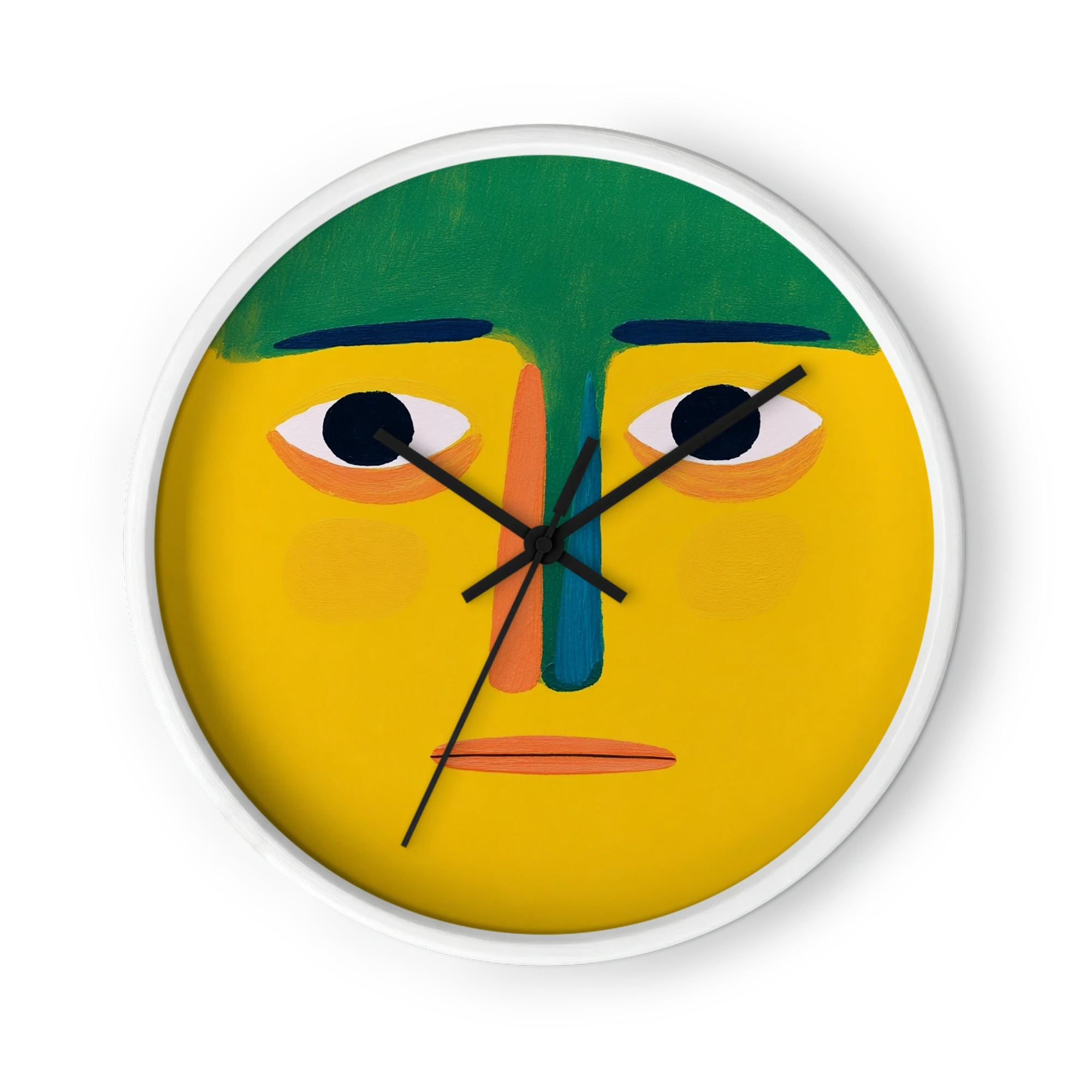 Yellow and Green Block Portrait