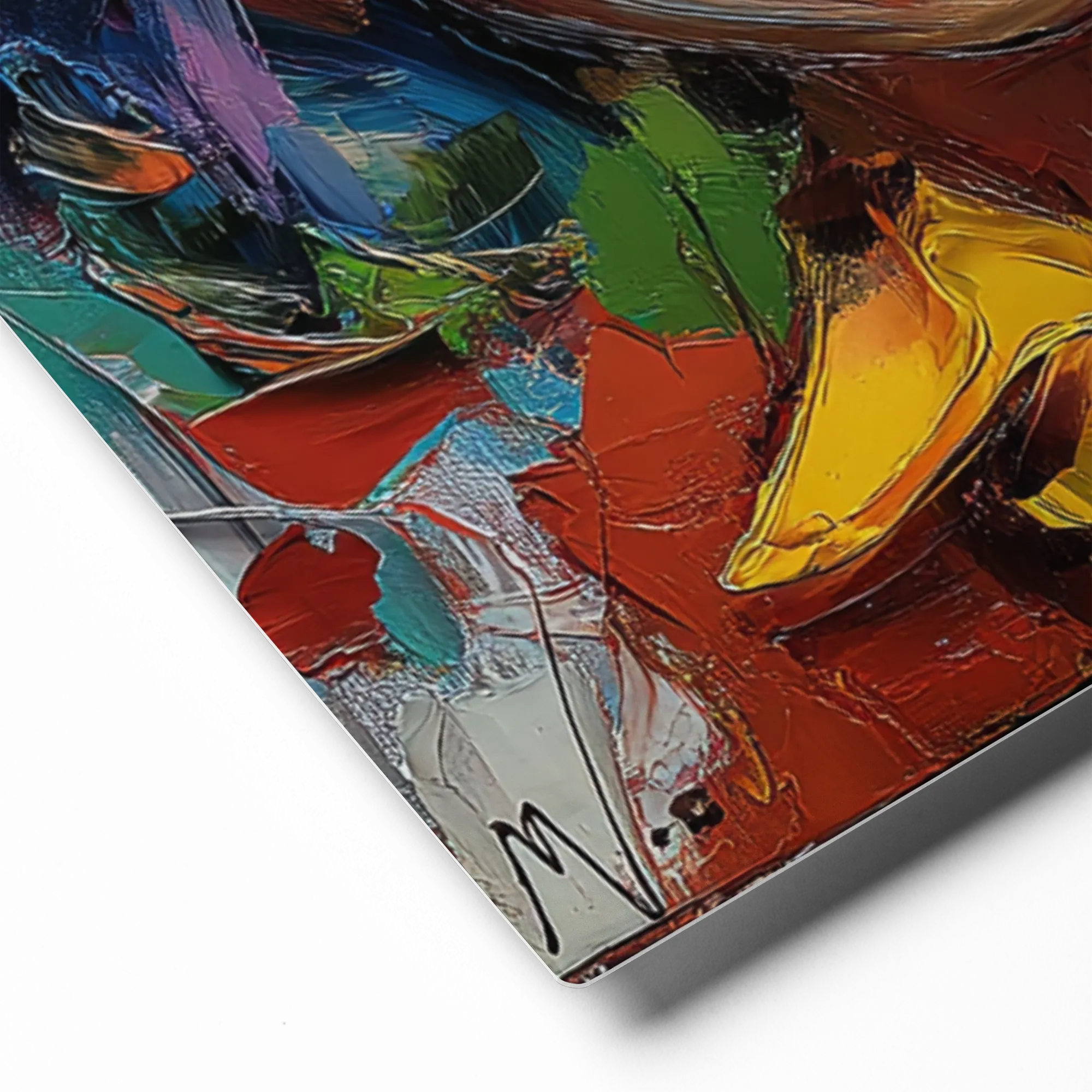 Prismatic Expression 
 Poster with Red oak Frame | 18″x 18″