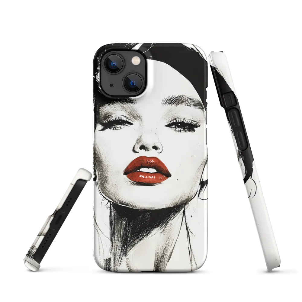 Red Lips Sketch | Phone Case