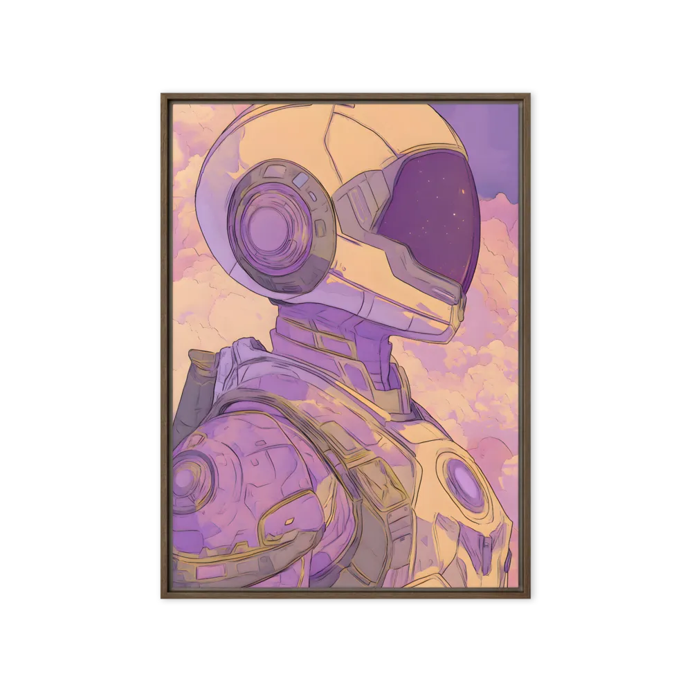 Stargazer in Pastel 
 Canvas with White Frame