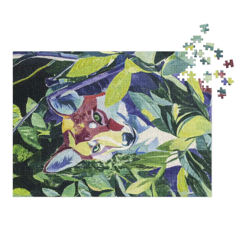 Renard Caché 
 Puzzle en boite metallique