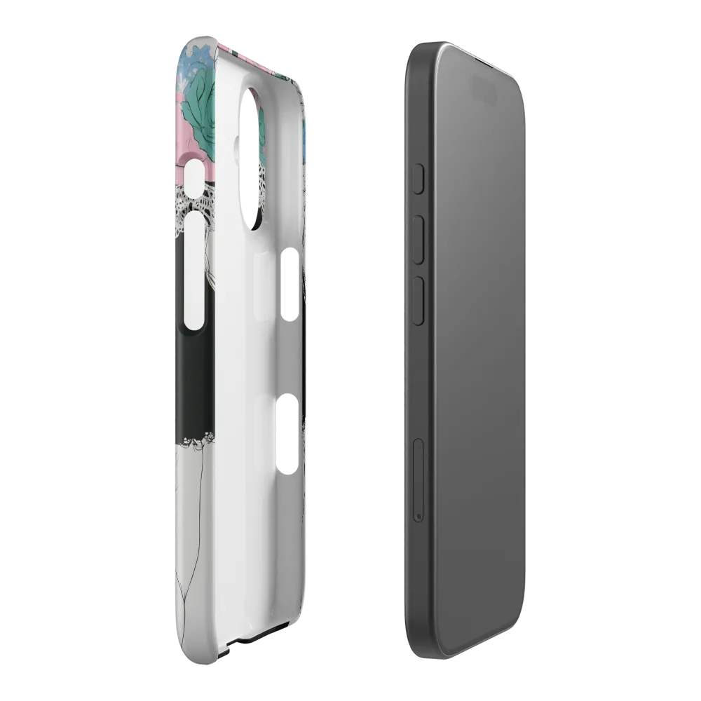 Pensive Gaze, Floral Crown 
 iPhone 16 Pro | Tough Case