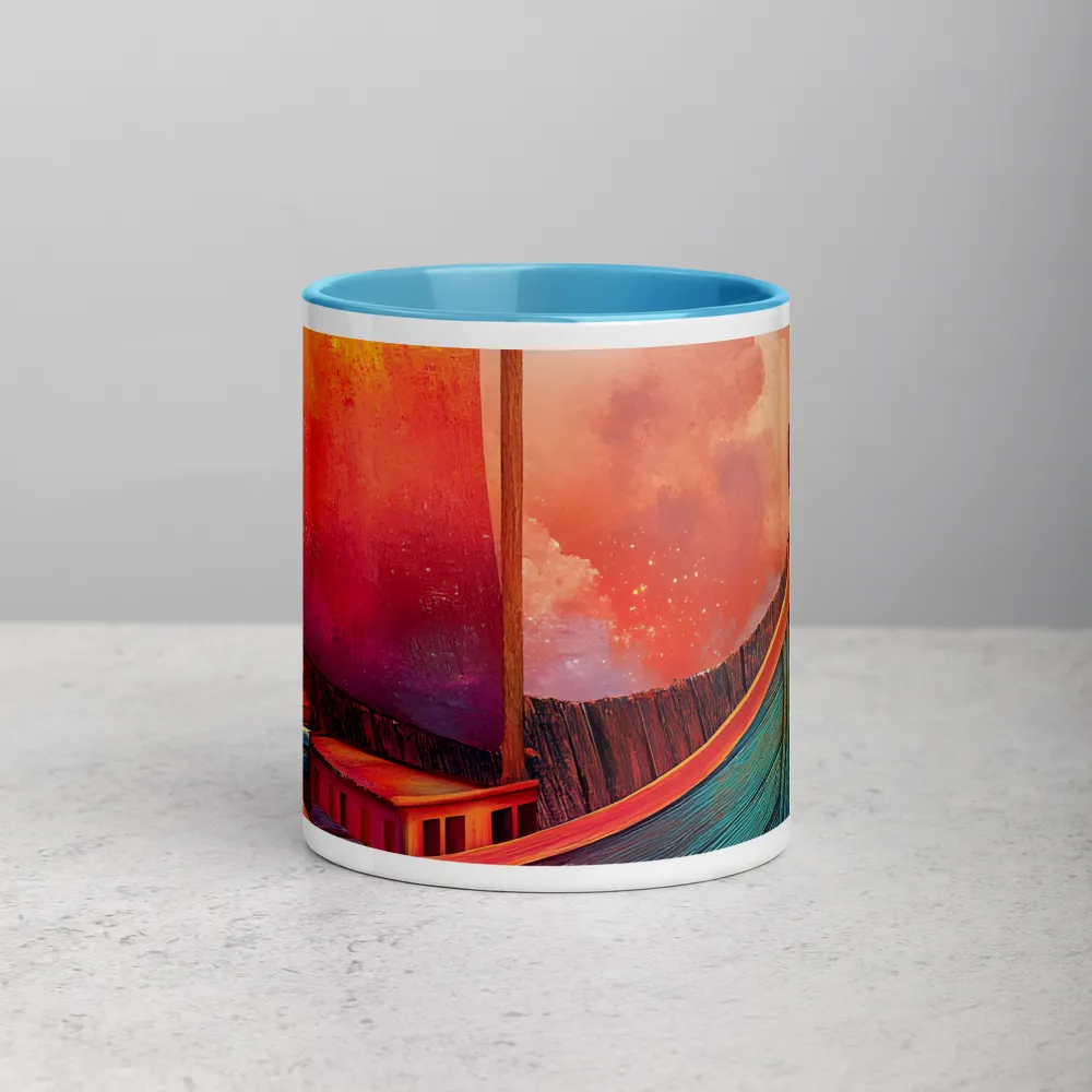 The Dream Voyager 
 Mug with Dark Green inside