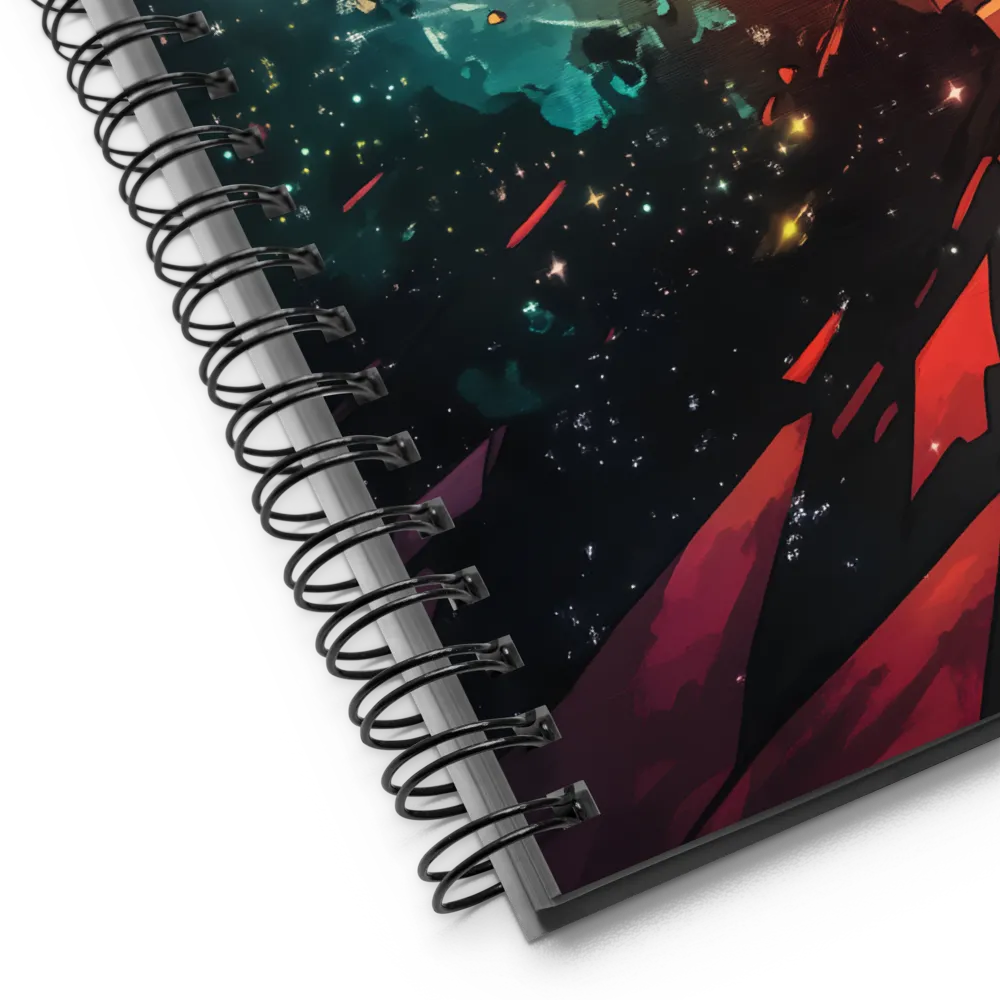 Cosmic Swirl: Planetary Collision 
 Spiral Notebook | 140 pages