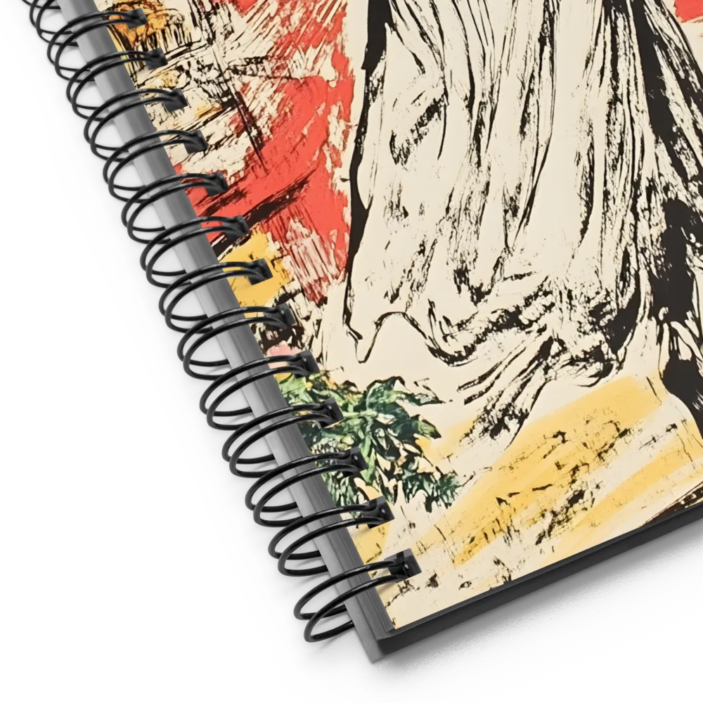 Elegant Figure in Motion 
 Spiral Notebook | 140 pages