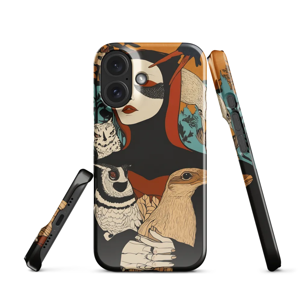 Enigmatic Woman with Wildlife 
 iPhone 11 | Tough Case