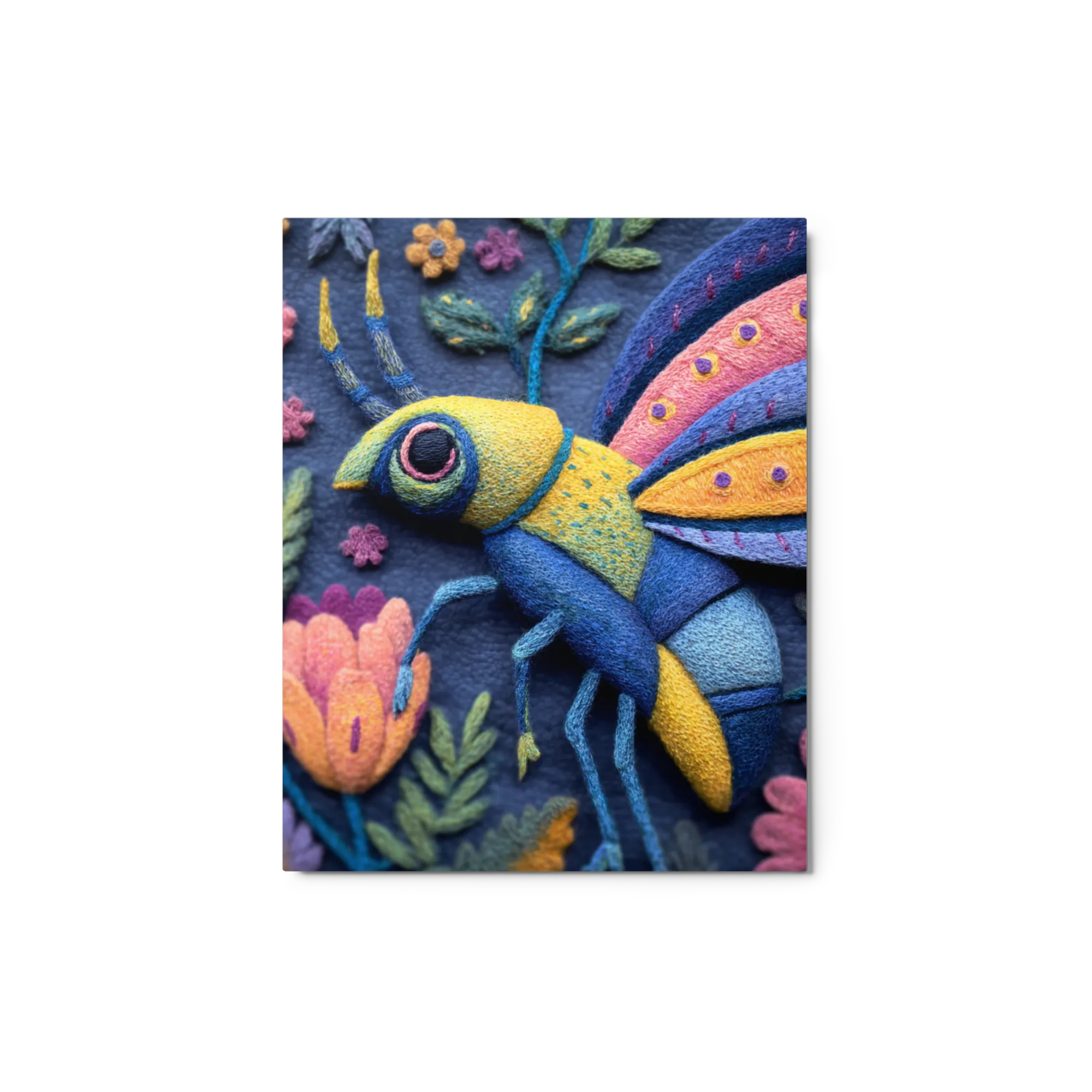 Whimsical Embroidered Insect