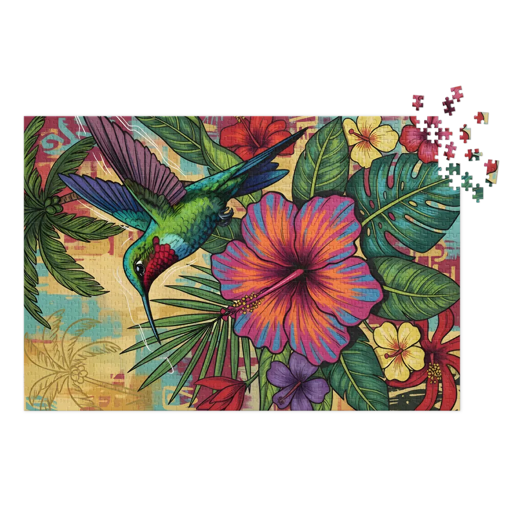 Hummingbird & Hibiscus