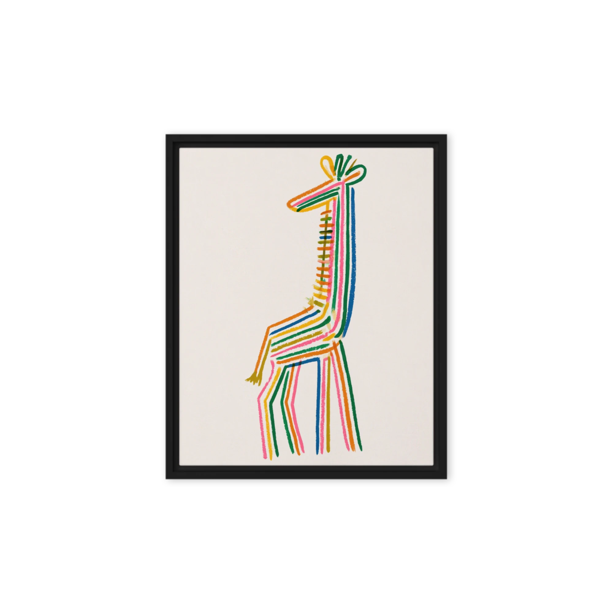 Rainbow Stripe Giraffe