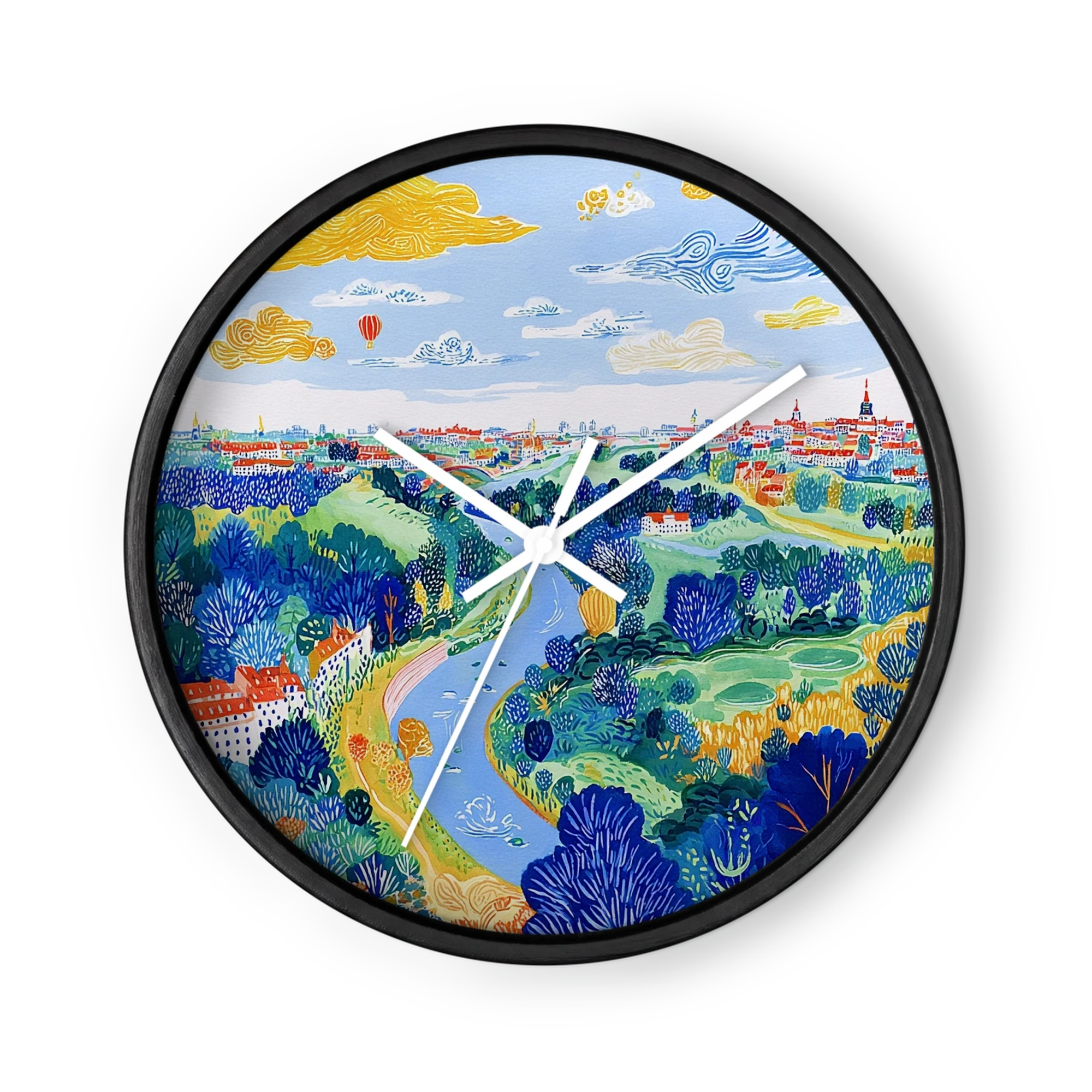 Winding River and City View