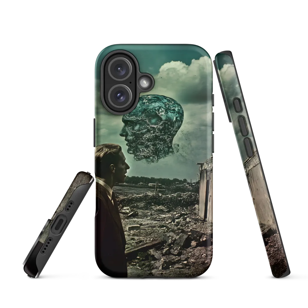 Surreal Man with Floating Head | Phone Case