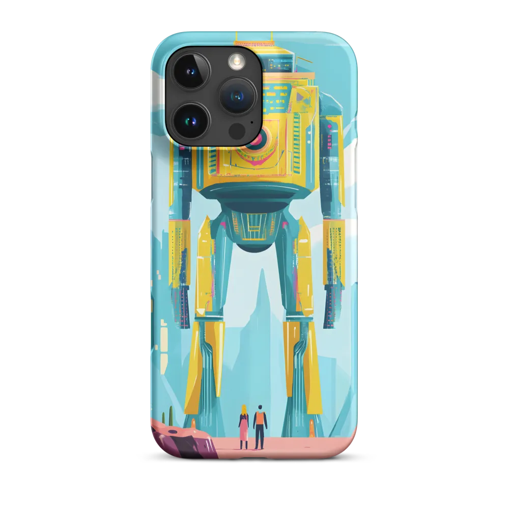 Futuristic Robot in Vibrant Landscape | Phone Case