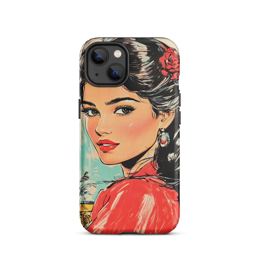 Retro Portrait of a Woman | Phone Case