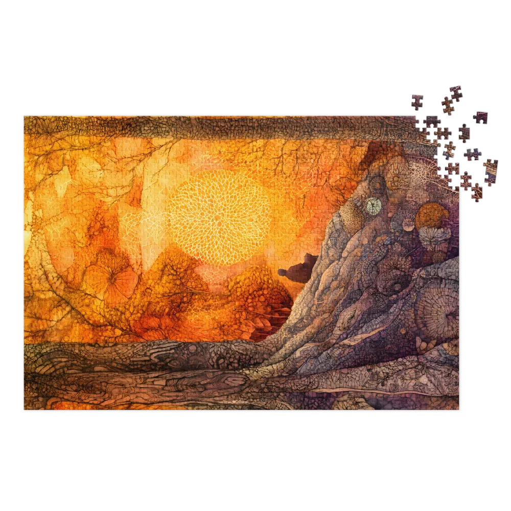 Meditatives Waldglühen 
 Puzzle in Metalldose