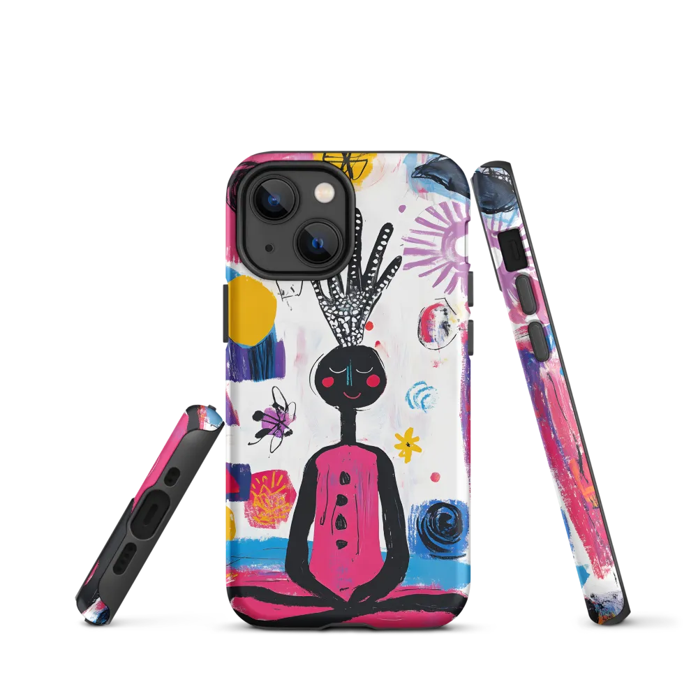 Abstract Meditating Figure | Phone Case