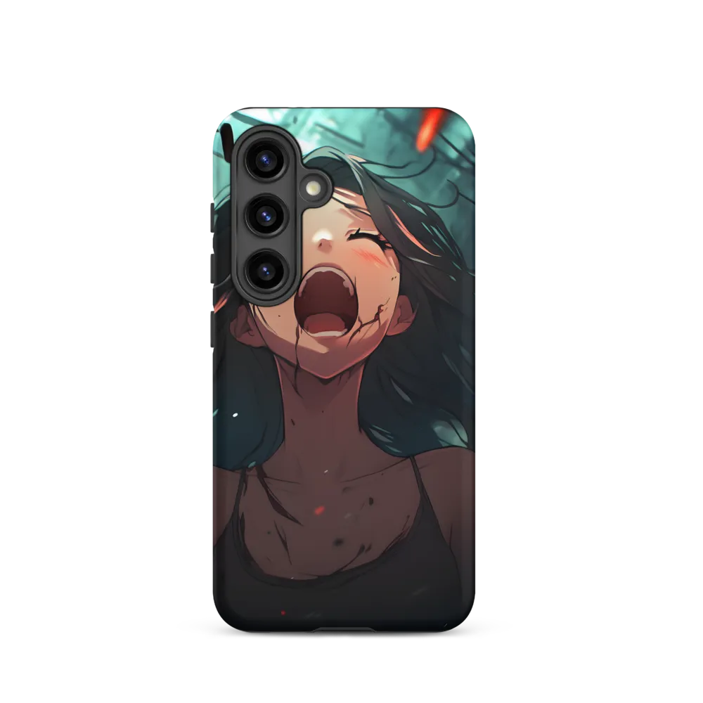 Screaming Woman in Chaos | Phone Case