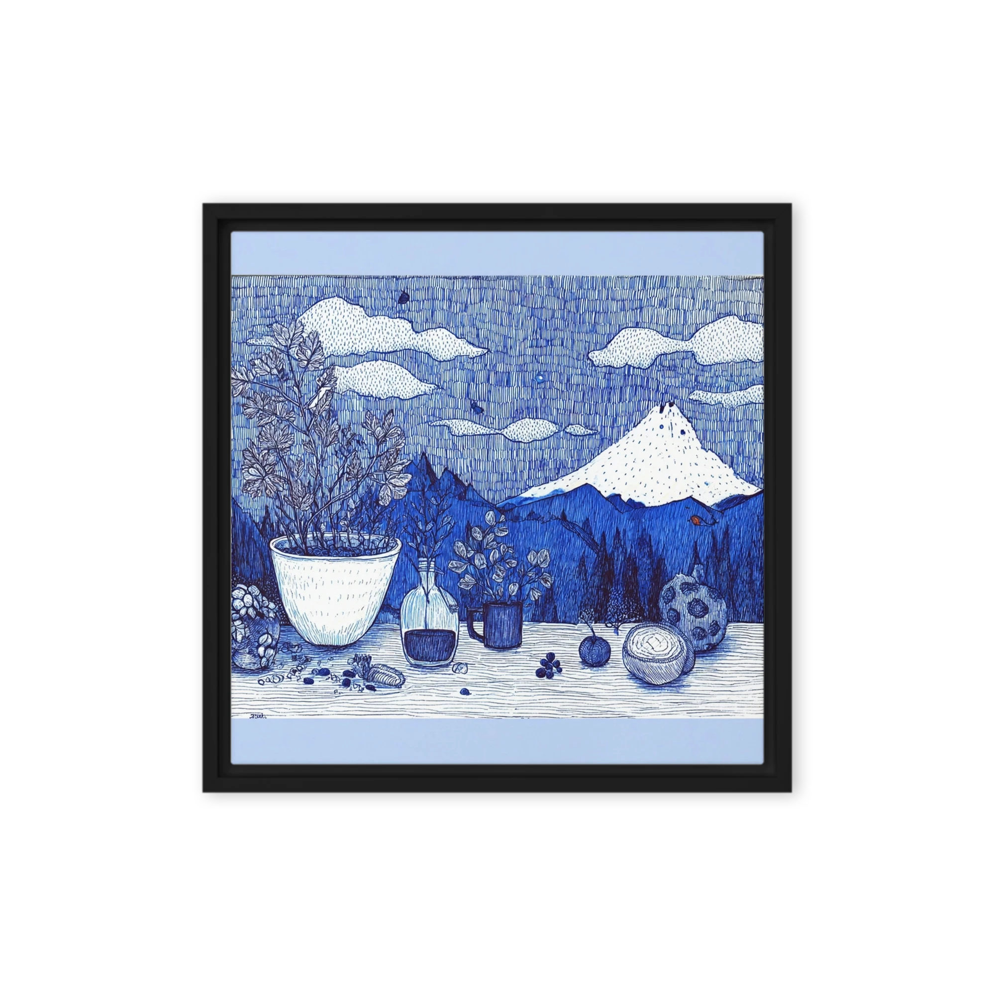 Blue Fuji Still Life | Art Print