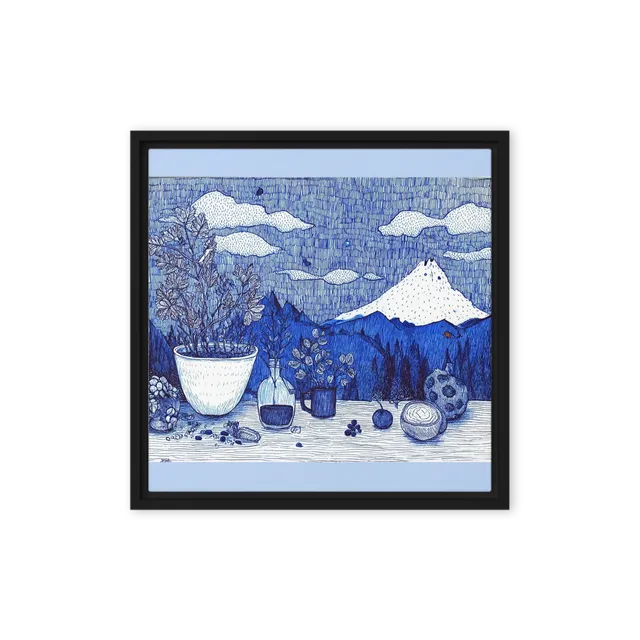 Blue Fuji Still Life | Art Print