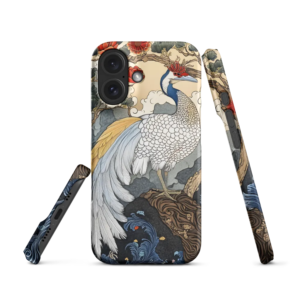 Majestic Peacock with Flowers | Phone Case
