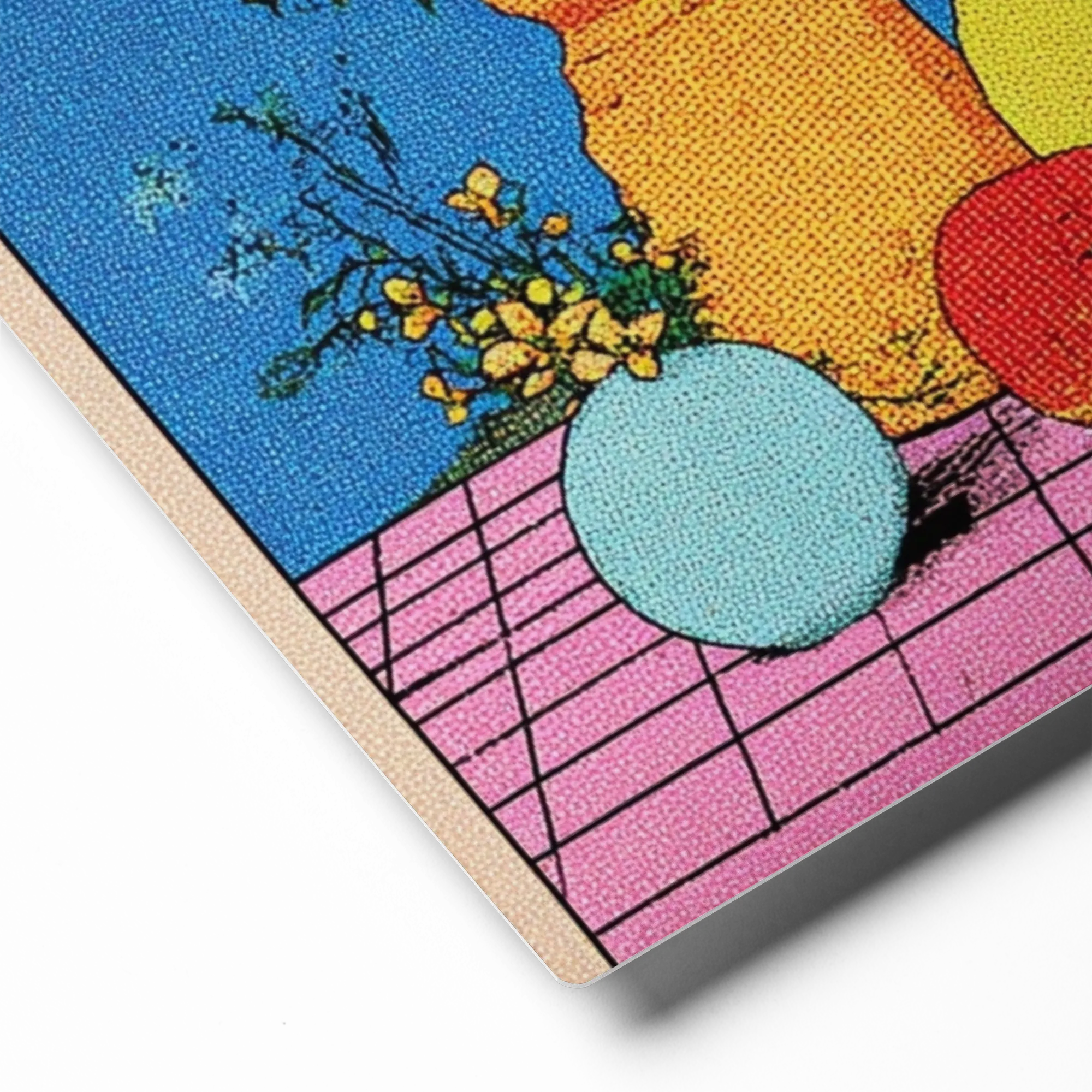 Pointillist Floral Still Life | Art Print