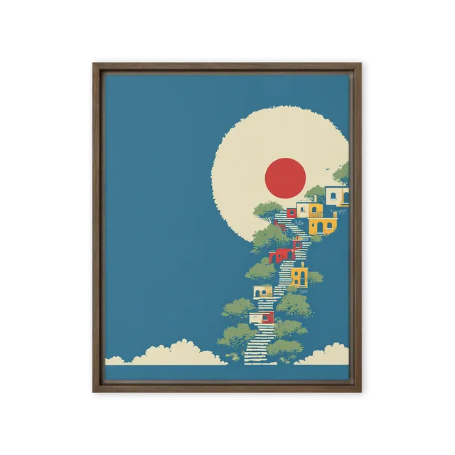 Ascending Village Dream | Art Print