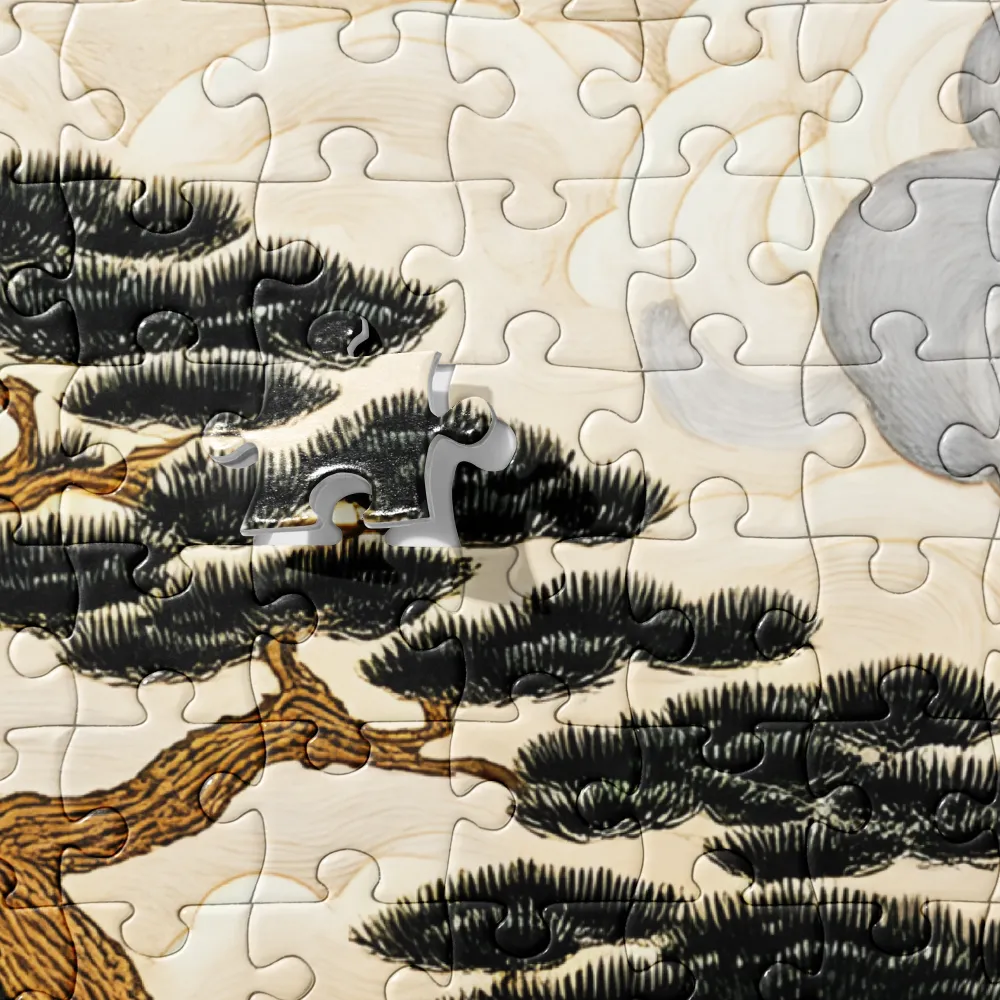 Golden Celestial Pine 
 Jigsaw Puzzle
