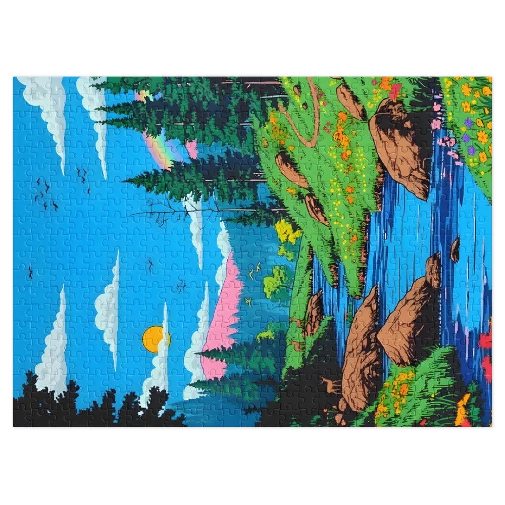 Rainbow Meadow Stream | Jigsaw Puzzles