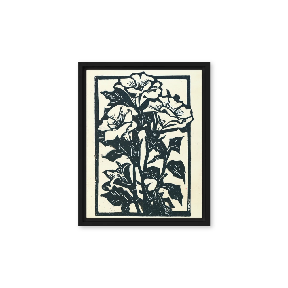 Morning Glory Woodcut | Art Print